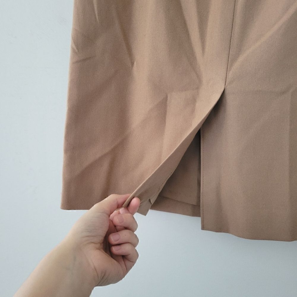 Pendleton Tan 100% Virgin Wool Pencil Skirt Petites 8 - Picture 3 of 7